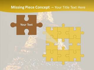 Paris Tower Light PowerPoint Template