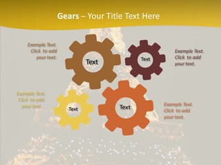 Paris Tower Light PowerPoint Template