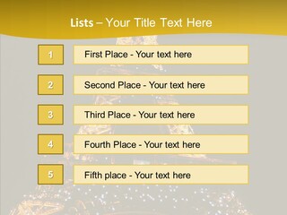 Paris Tower Light PowerPoint Template