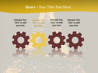 Paris Tower Light PowerPoint Template