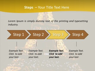 Paris Tower Light PowerPoint Template