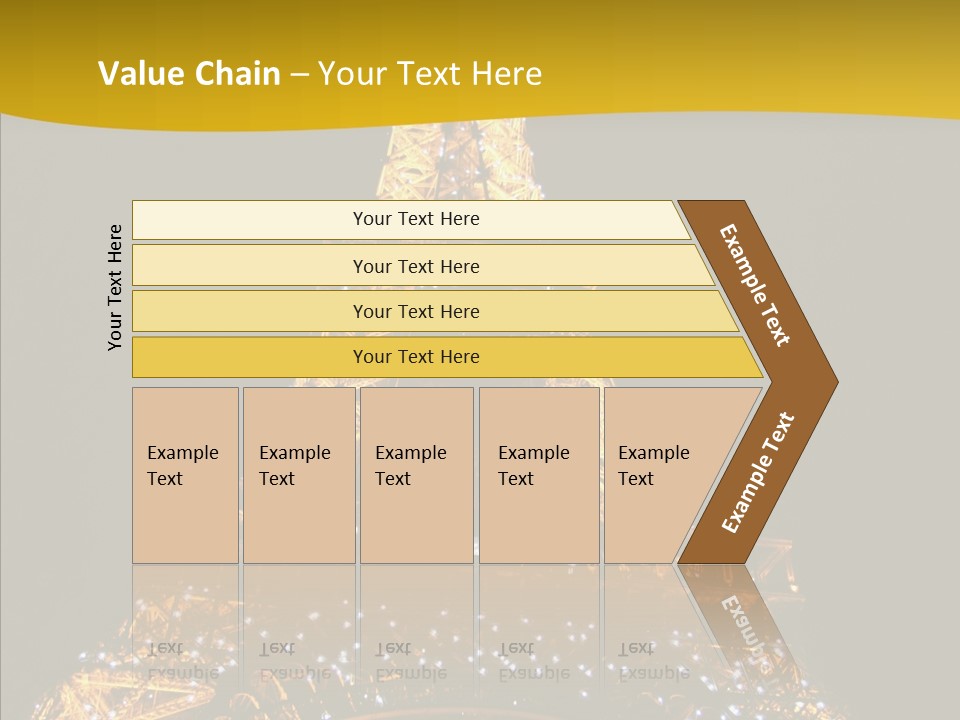 Paris Tower Light PowerPoint Template