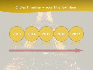 Paris Tower Light PowerPoint Template
