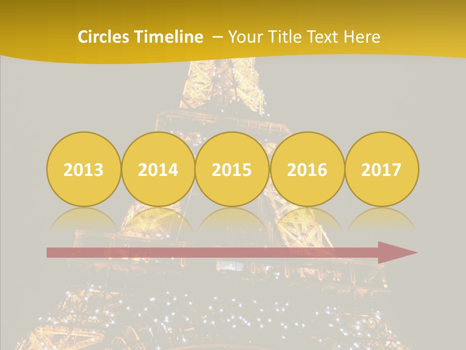 Paris Tower Light PowerPoint Template