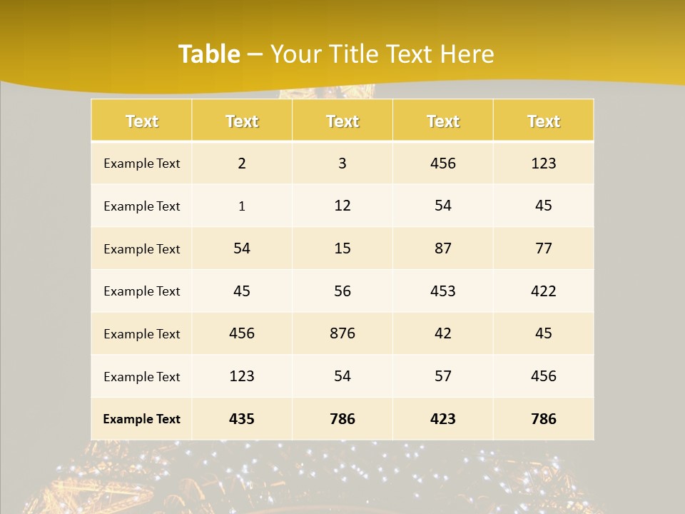 Paris Tower Light PowerPoint Template