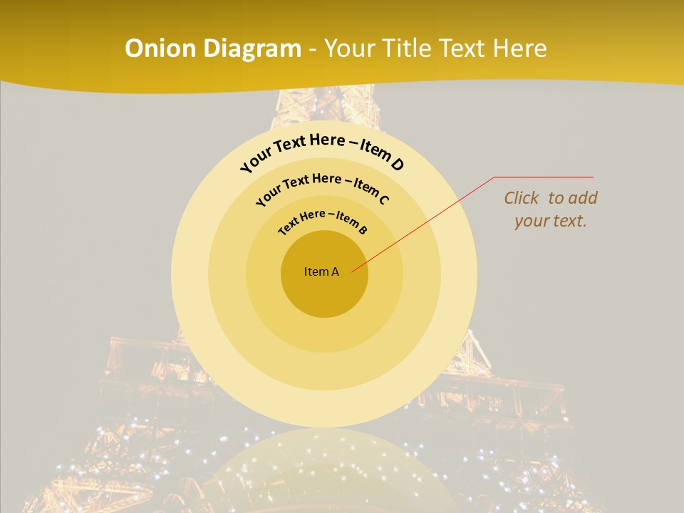 Paris Tower Light PowerPoint Template