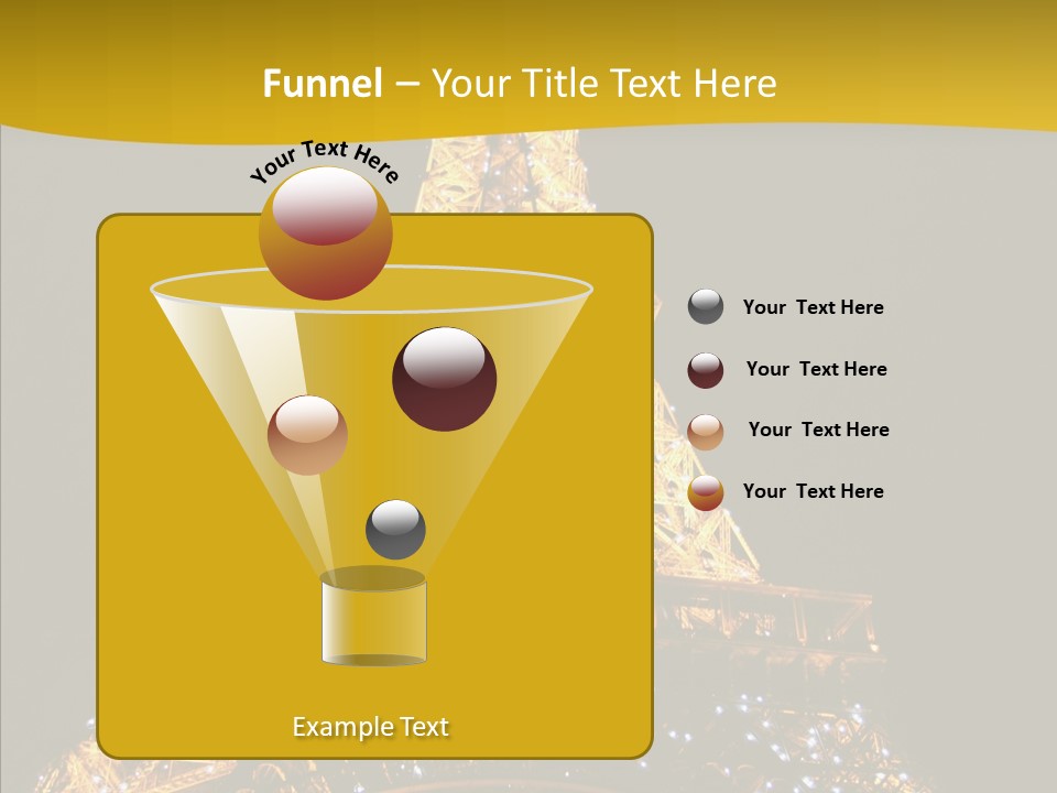 Paris Tower Light PowerPoint Template