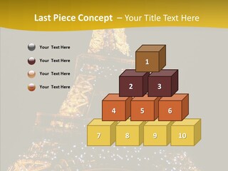 Paris Tower Light PowerPoint Template