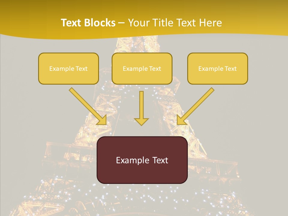 Paris Tower Light PowerPoint Template