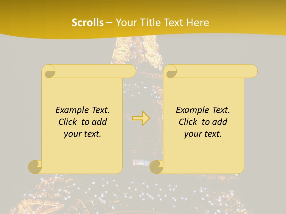 Paris Tower Light PowerPoint Template