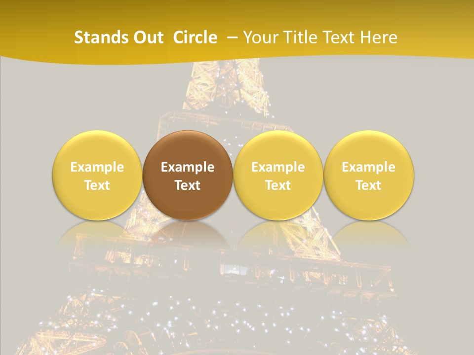 Paris Tower Light PowerPoint Template