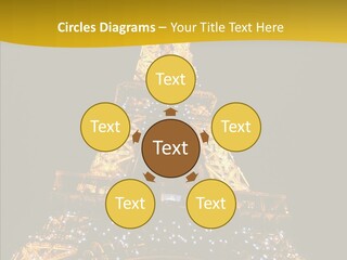 Paris Tower Light PowerPoint Template