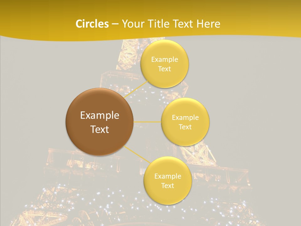 Paris Tower Light PowerPoint Template