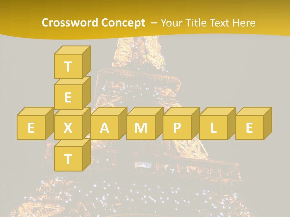 Paris Tower Light PowerPoint Template