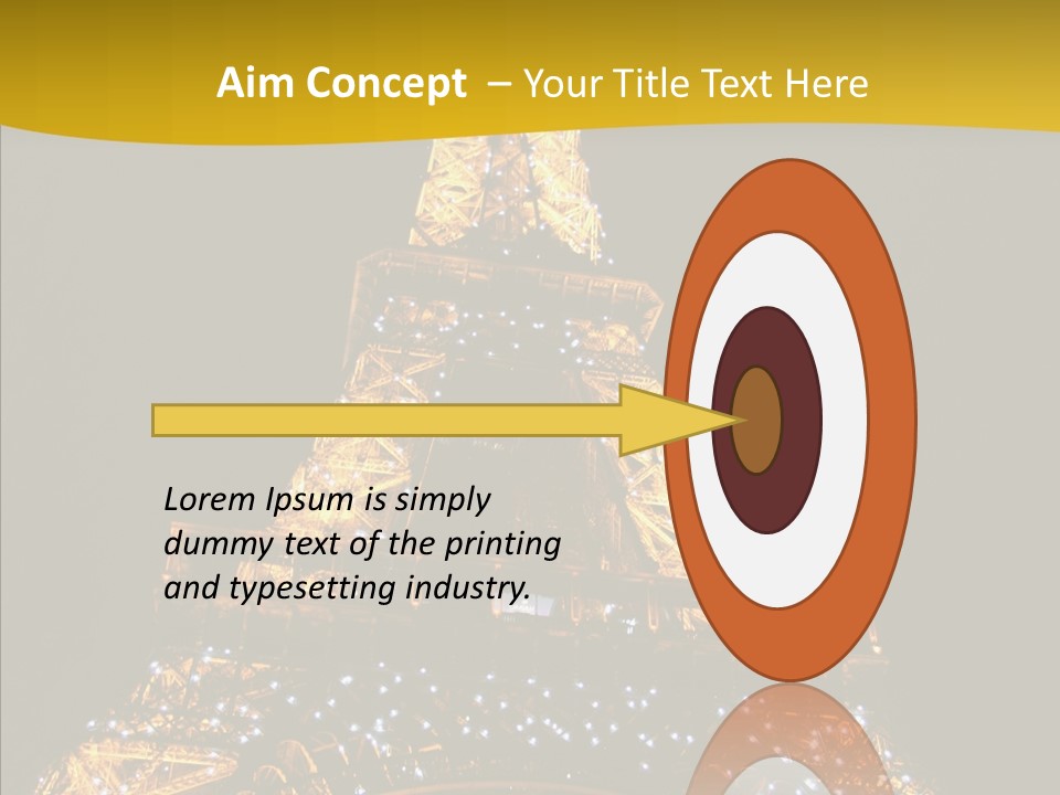 Paris Tower Light PowerPoint Template