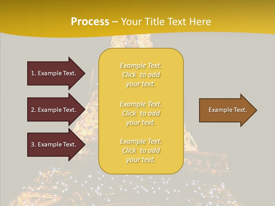 Paris Tower Light PowerPoint Template