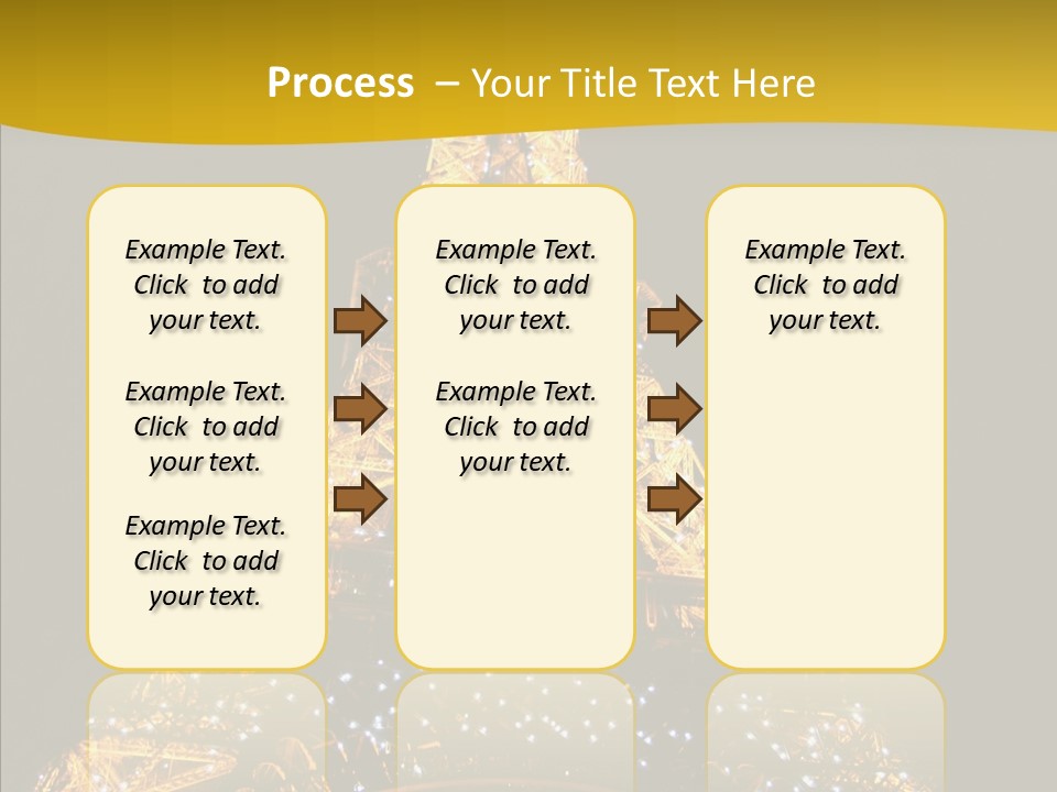 Paris Tower Light PowerPoint Template