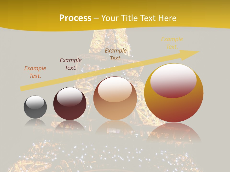 Paris Tower Light PowerPoint Template