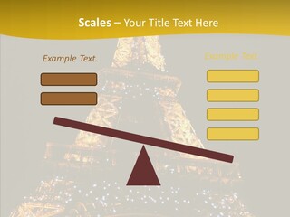 Paris Tower Light PowerPoint Template