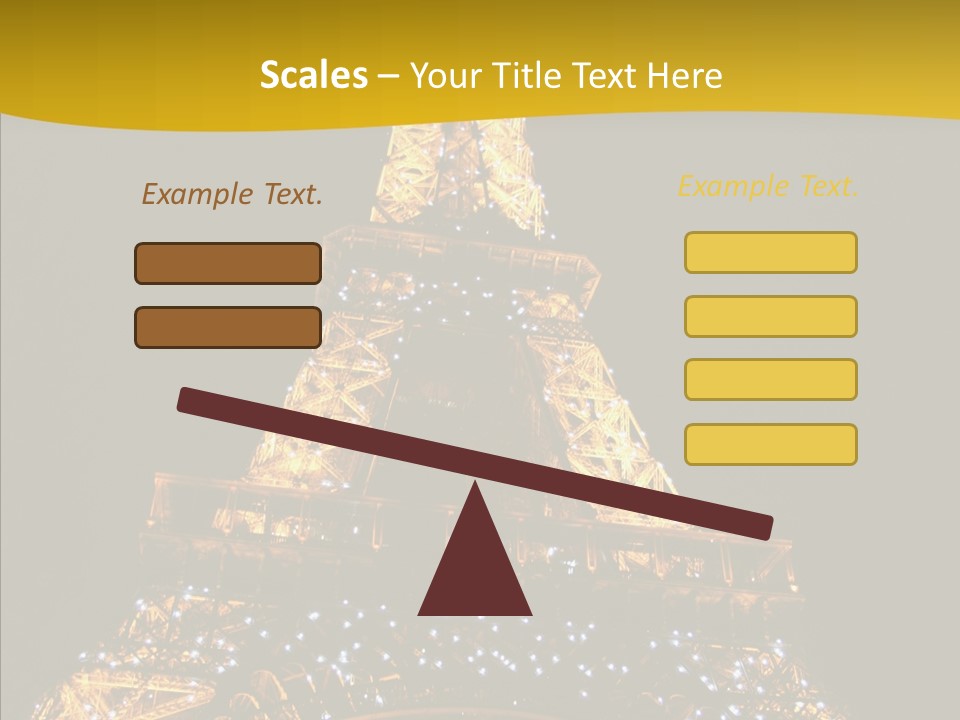 Paris Tower Light PowerPoint Template