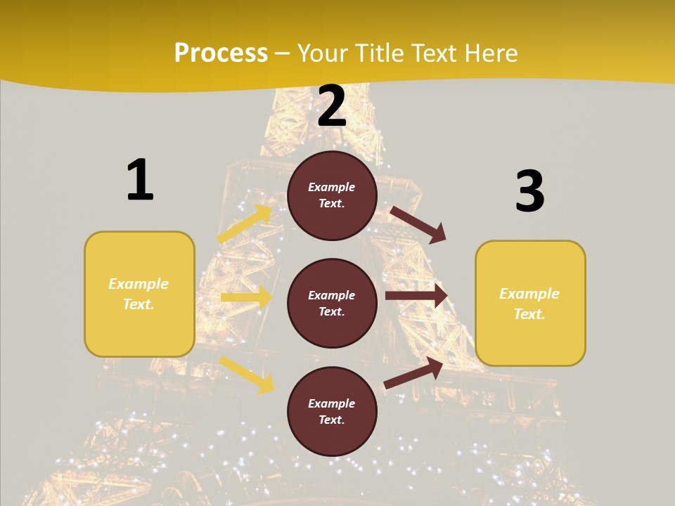 Paris Tower Light PowerPoint Template