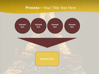 Paris Tower Light PowerPoint Template