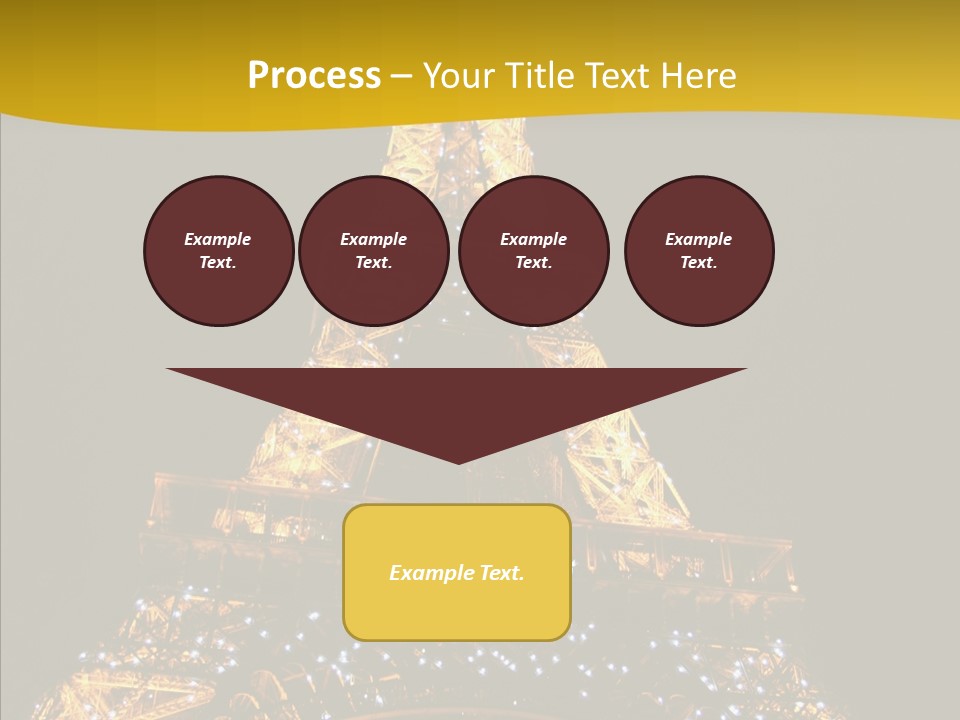 Paris Tower Light PowerPoint Template