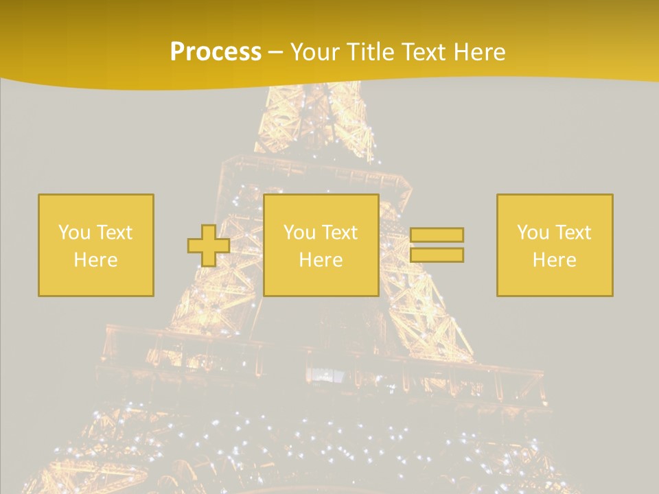 Paris Tower Light PowerPoint Template