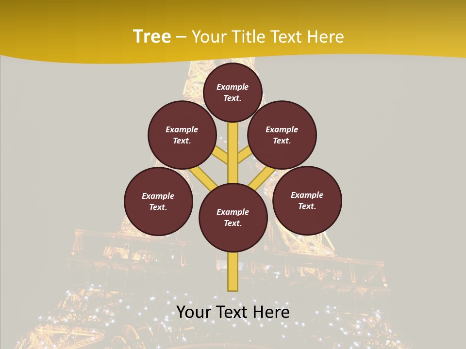 Paris Tower Light PowerPoint Template