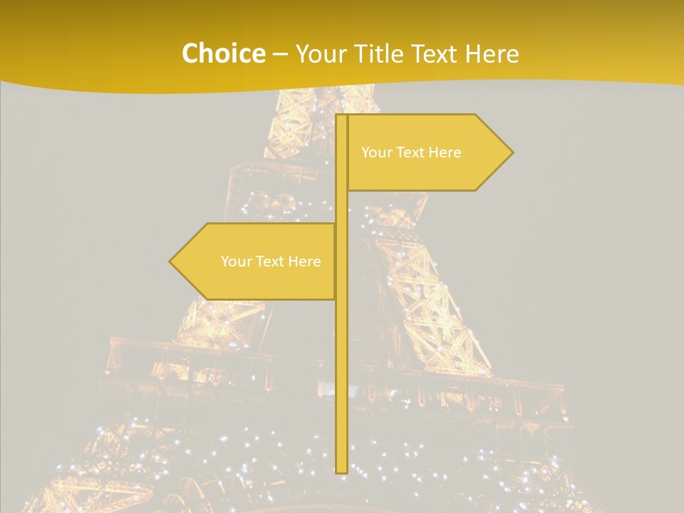 Paris Tower Light PowerPoint Template