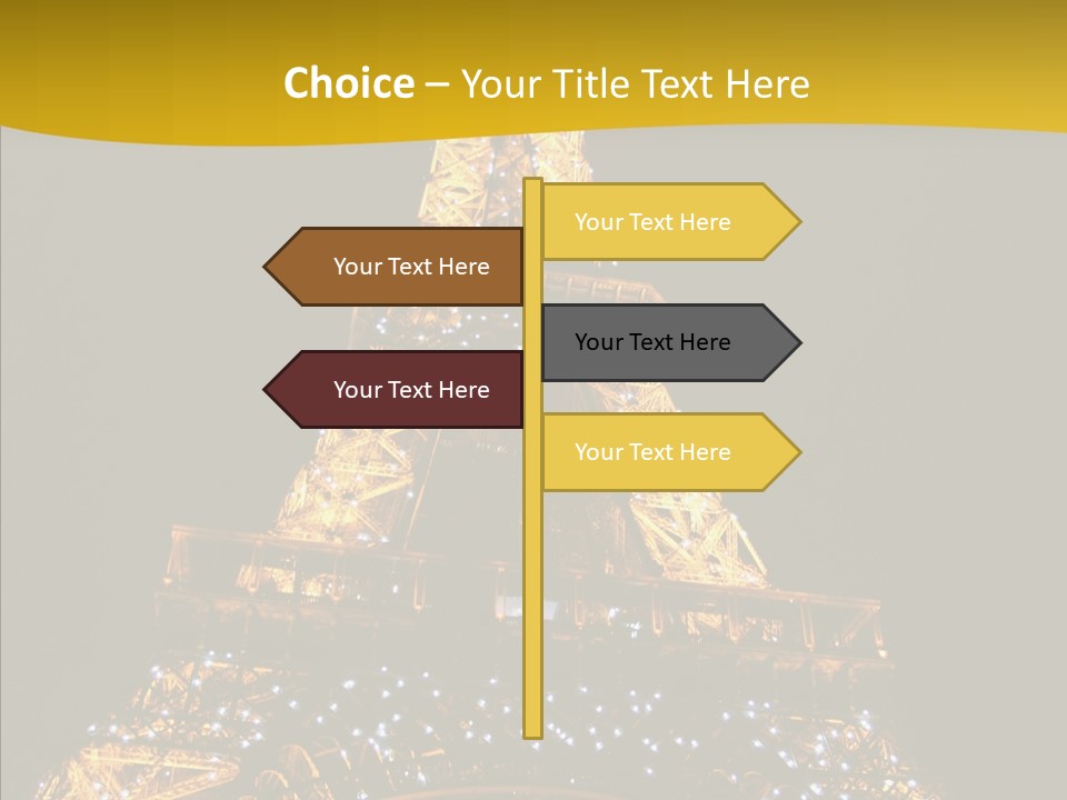 Paris Tower Light PowerPoint Template