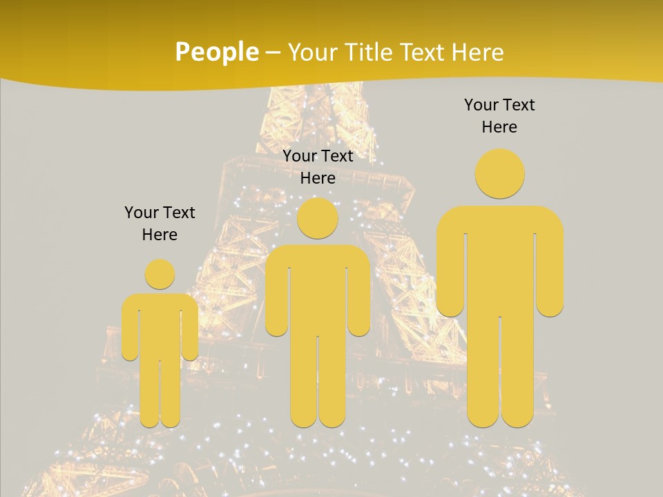 Paris Tower Light PowerPoint Template