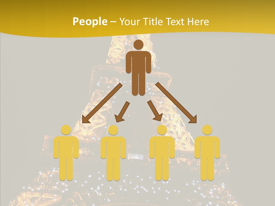 Paris Tower Light PowerPoint Template
