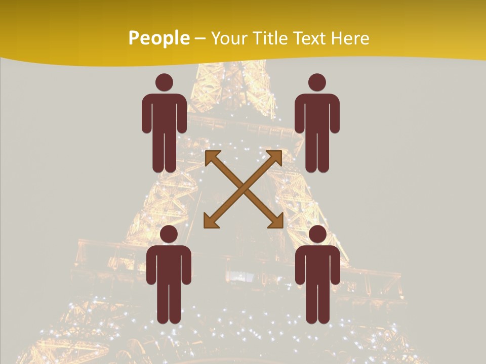Paris Tower Light PowerPoint Template