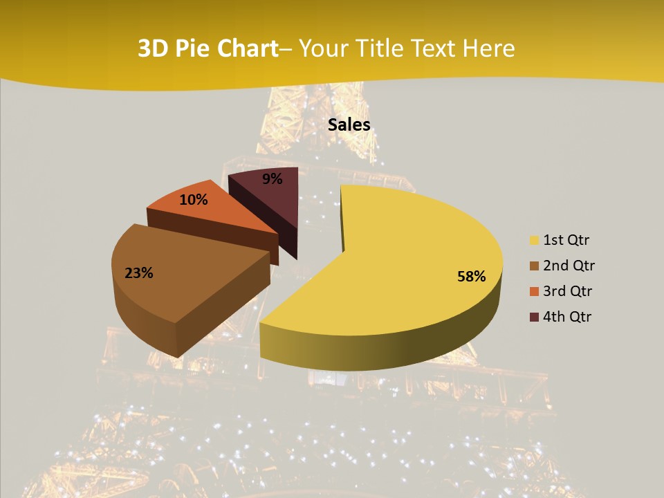 Paris Tower Light PowerPoint Template