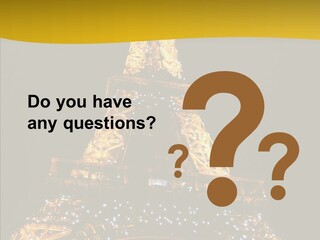 Paris Tower Light PowerPoint Template