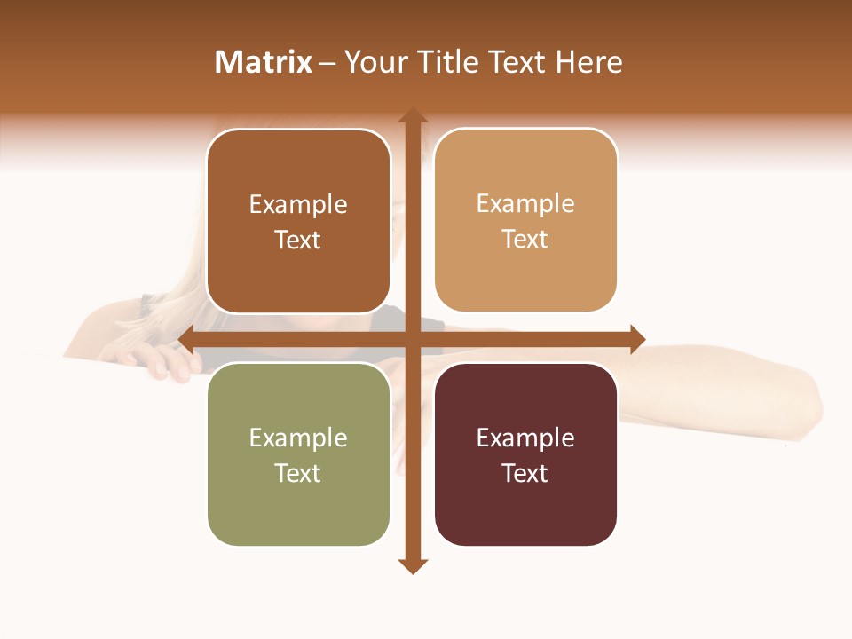 Beautiful Businesswoman One Person Woman PowerPoint Template