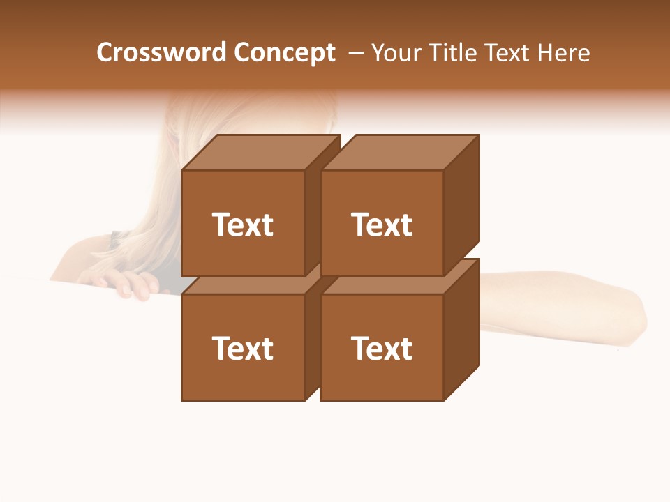 Beautiful Businesswoman One Person Woman PowerPoint Template