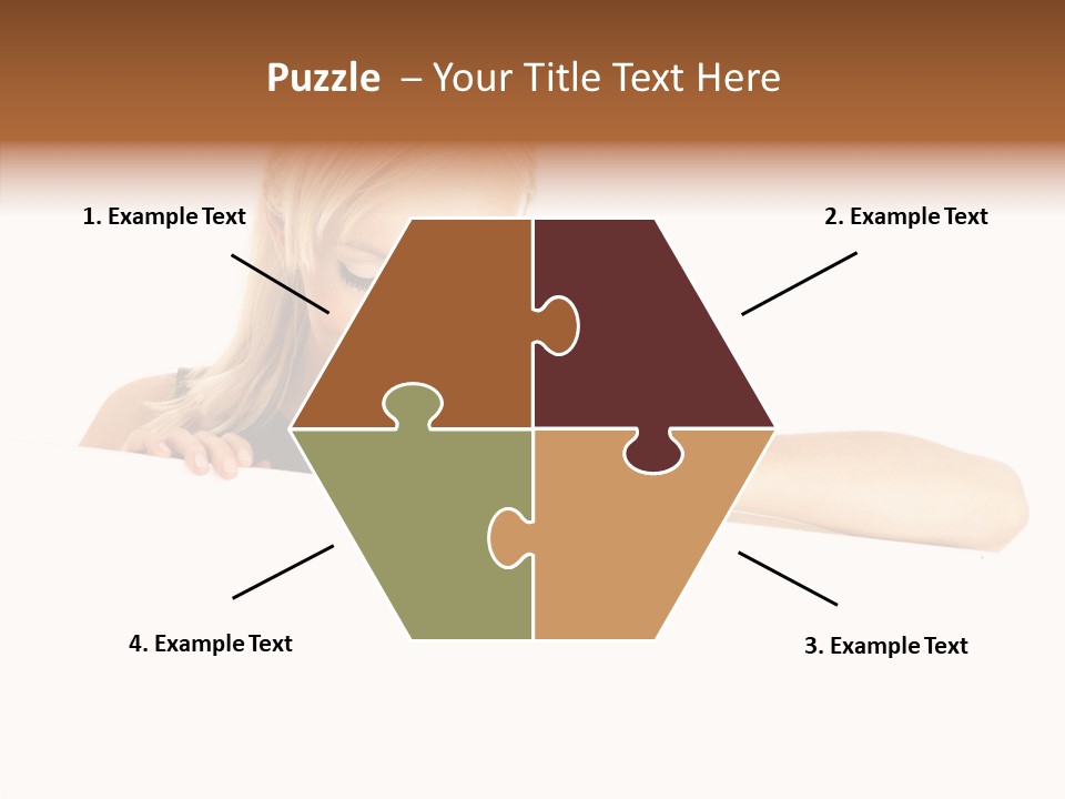 Beautiful Businesswoman One Person Woman PowerPoint Template