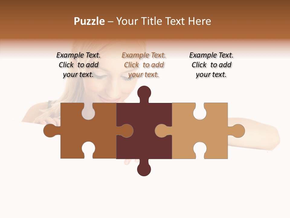 Beautiful Businesswoman One Person Woman PowerPoint Template