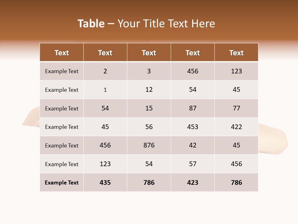 Beautiful Businesswoman One Person Woman PowerPoint Template