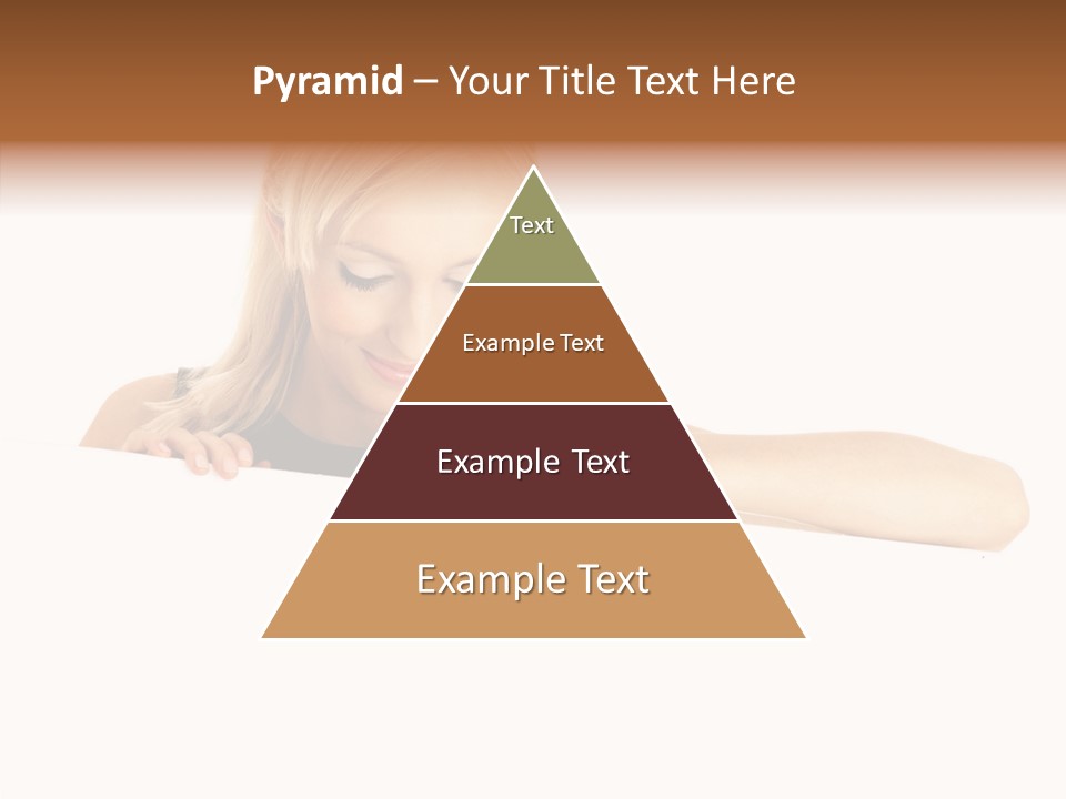 Beautiful Businesswoman One Person Woman PowerPoint Template