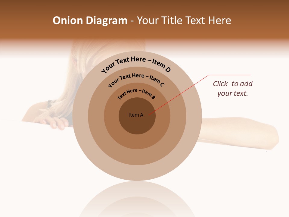 Beautiful Businesswoman One Person Woman PowerPoint Template