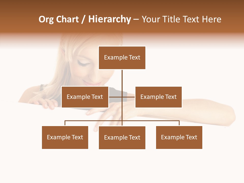 Beautiful Businesswoman One Person Woman PowerPoint Template