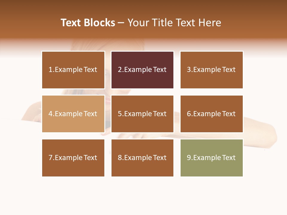 Beautiful Businesswoman One Person Woman PowerPoint Template