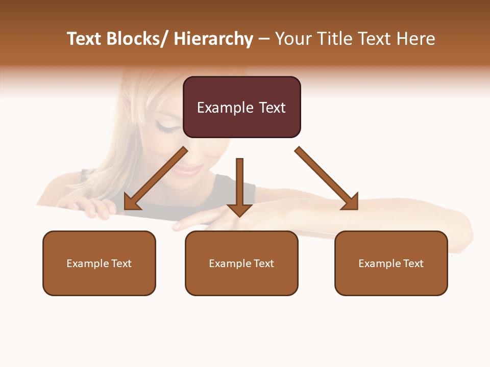 Beautiful Businesswoman One Person Woman PowerPoint Template