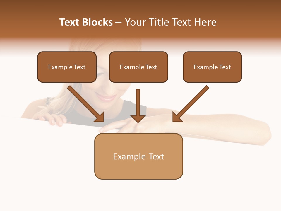 Beautiful Businesswoman One Person Woman PowerPoint Template