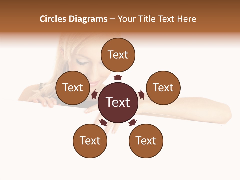 Beautiful Businesswoman One Person Woman PowerPoint Template