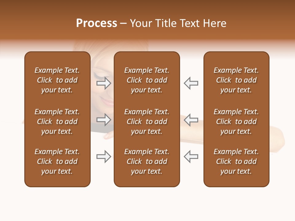 Beautiful Businesswoman One Person Woman PowerPoint Template