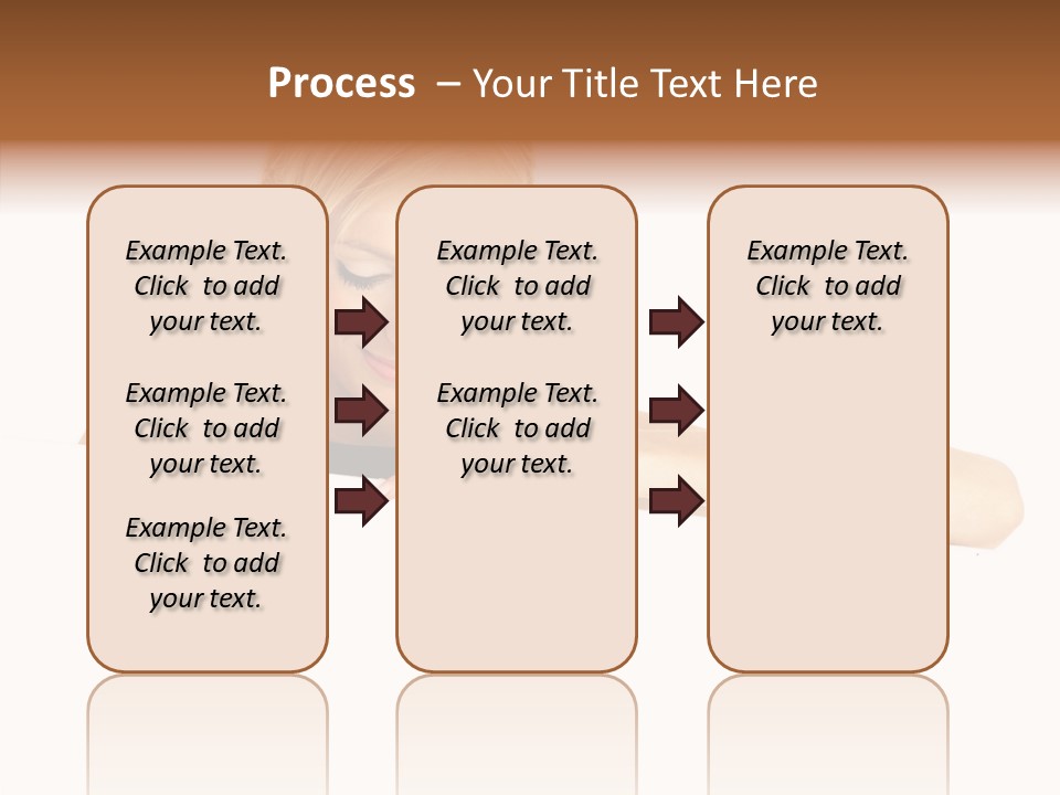 Beautiful Businesswoman One Person Woman PowerPoint Template